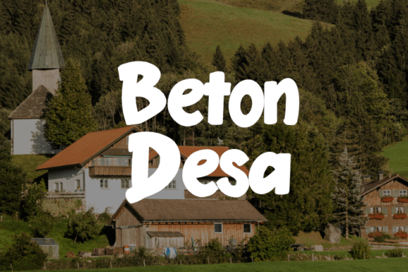 Beton Desa Display Font for Crafters and Creative Brands