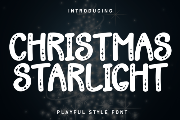 Christmas Starlight Font for Web Design