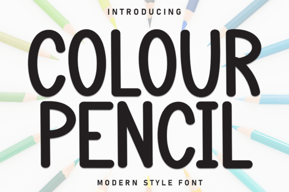 Colour Pencil Font for Creative Brands