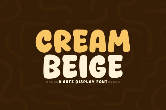 Cream Beige: A Modern Display Font for Editorial and Brand Design