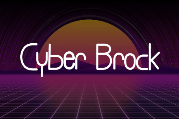 Cyber Brock Font
