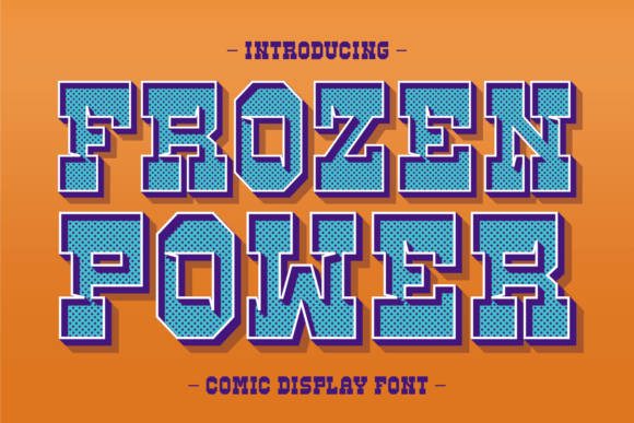 Frozen Power Font for Creative Projects