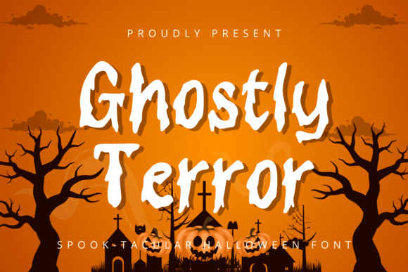 Ghostly Terror Font: Spooky Elegance for Editorial Design