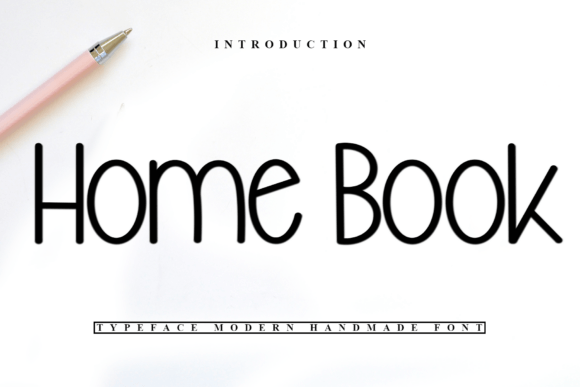 Home Book Font for Handmade Products and Cozy Craft Projects