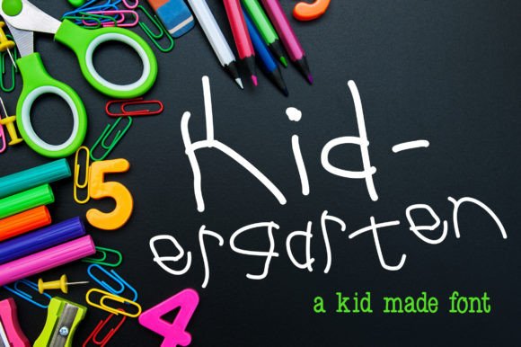Kid-ergarten Font for Playful Branding
