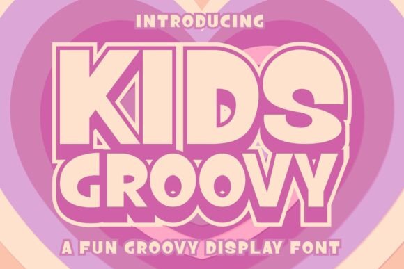 Kids Groovy: A Retro Display Font for Playful Branding