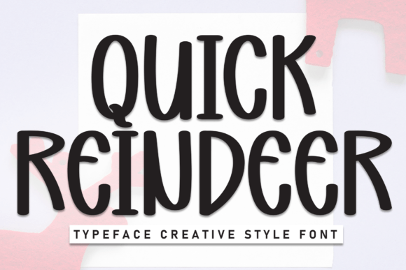 Quick Reindeer: A Whimsical Handwritten Display Font for Branding