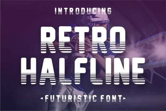 Retro Halfline: A Display Font with Bold Character
