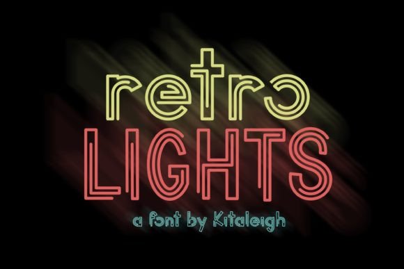 Retro Lights Font Review