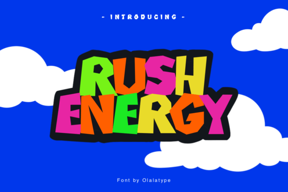Rush Energy Font: A Handwritten Display Typeface for Brand Identity