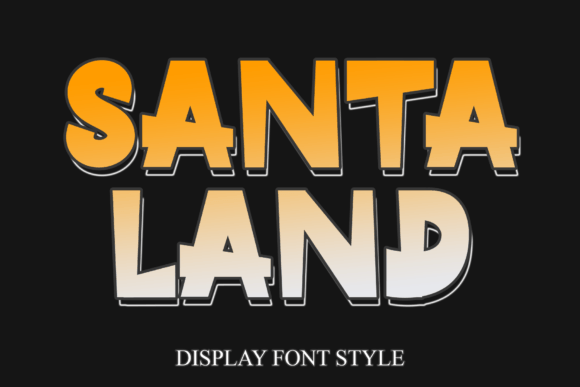 Santaland Display Font: A Fresh Take on Casual Elegance