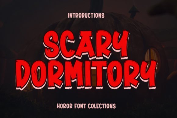 Scary Dormitory Font for Halloween Design