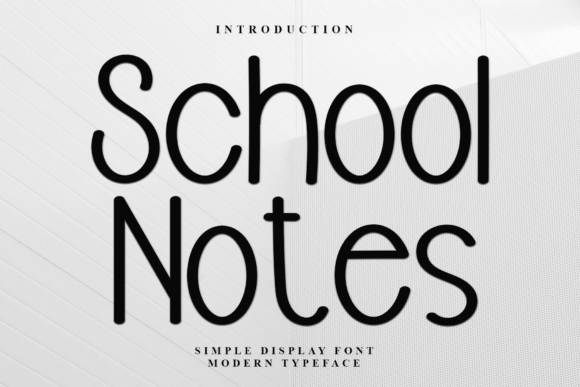 School Notes Font Review
