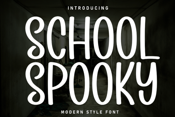 School Spooky Font for Bold Design