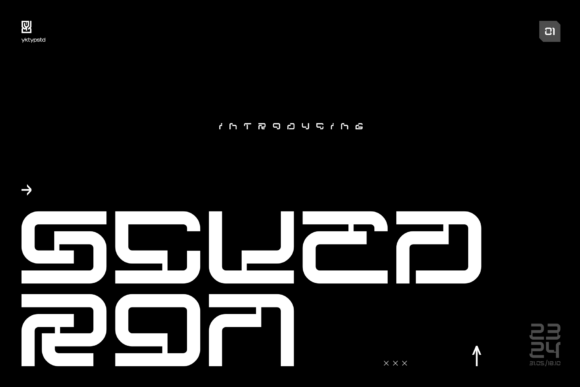 Scuedron Display Font for Web Designers and Product Makers