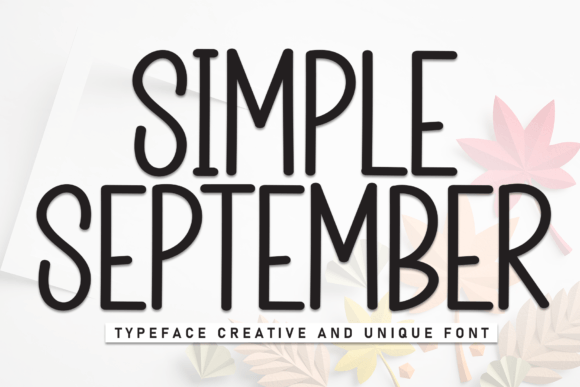 Simple September Font for Creative Projects