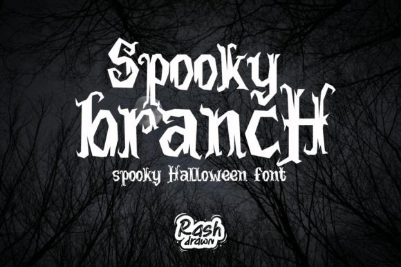 Spooky Branch Font for Halloween Creations