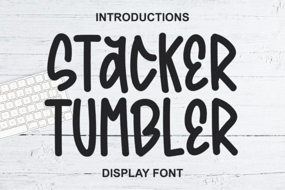 Stacker Tumbler Font for Business Branding