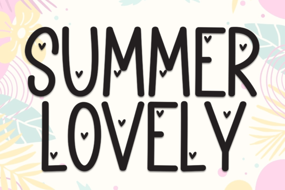 Summer Lovely Font for Creative Projects