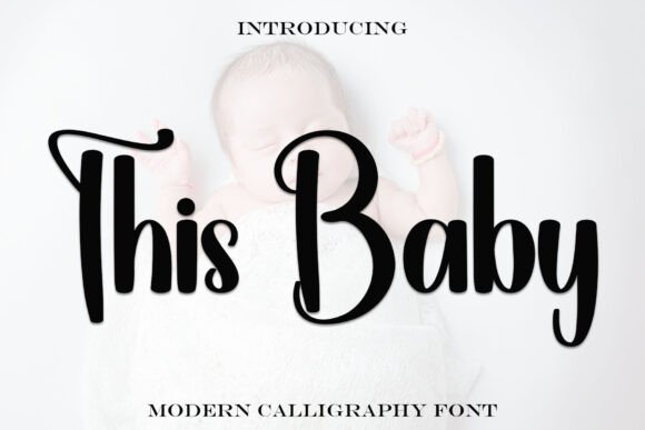 This Baby Font for Festive Display Branding