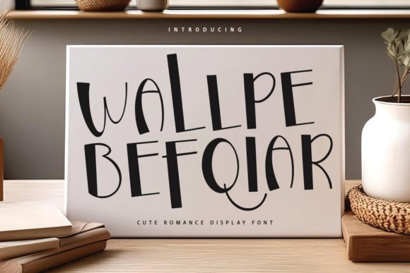Wallpe Befqiar Display Font for Elegant Campaigns