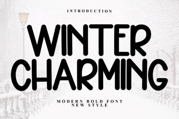 Winter Charming Font for Festive Branding